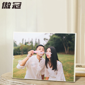 拉米娜绒面版画影楼摆台照片定制洗做婚纱照6/8/10寸相片相框制作