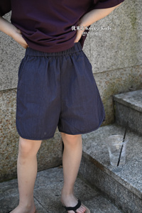 优米左品牌童装女童短裤2024新款时髦儿童裤子夏季中大童男童潮