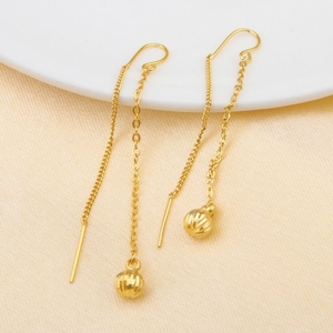 黄金耳钉9999足金纯金正品