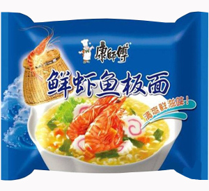 康师傅方便面经典袋装鲜虾鱼板面95g*20袋泡面多省包邮