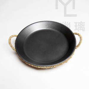 餐馆农家乐商用特色个性餐具铁蒸盘加大号不粘锅鱼头盘小龙虾盘子