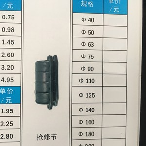 pe/ppr/pvc镀锌管铁管哈夫节 水管抢修节 断管维修接头抱箍110/寸