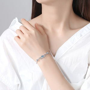 曼宝迪轻奢品牌手链女天使之翼水晶ins小众设计简约冷淡风手镯情