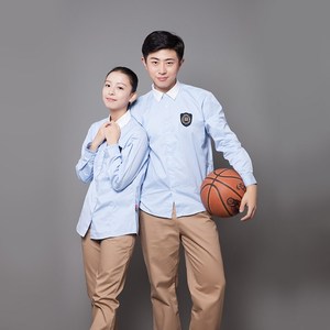 金鸟 宁波市统一款校服中学长袖衬衫套装