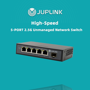 【JUPLINK品牌】2.5G交换机金属屏蔽网口超大散热片安度酷暑省心