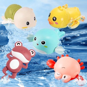 热销宝宝戏水玩具洗澡小乌龟小海豚小鸭子小青蛙夏季浴室儿童玩具