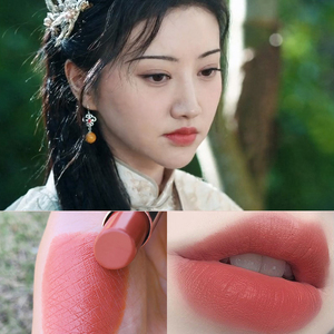 奶茶色黄皮素颜奶油淡色自然浅色裸色系豆沙橘粉口红保湿同款司藤