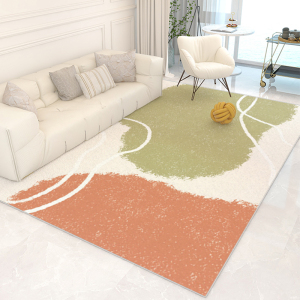 暖色仿羊绒地毯客厅现代简约高级家用耐脏易打理沙发茶几毯地垫厚