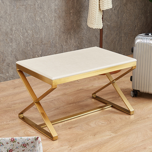 宾馆酒店家具实木行李架客房卧室不锈钢置物架现代简约工程定制