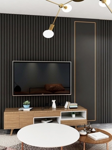 长城生态木墙板150装饰板牌背景墙仿木纹木塑板彩色护墙板 黑色0人