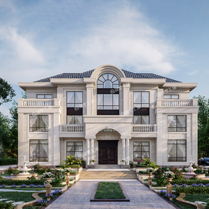 别墅设计图纸三层欧式风格复式楼旋转楼梯施工图易居乡墅设计498