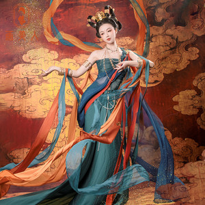 影楼写真性感敦煌飞天女古装仙女装舞蹈演出表演服装 大唐华章