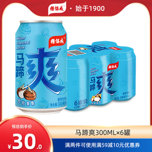 杨协成马蹄爽汁果汁果肉果粒水果饮料荸荠饮料果汁饮料300ml*6罐