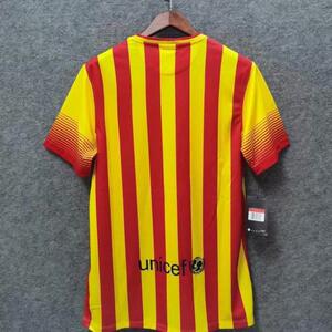 13-14罗那巴萨复古经典10号梅西内马尔拉基蒂尼球衣皮克球服