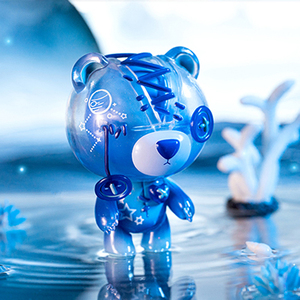 撕裂熊四代盲盒正版手办可爱少女心网红公仔摆件一套全套确认款