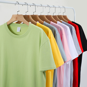 2024高考穿的衣服学生中考专用t恤无图案短袖无字t恤纯棉红黄绿色