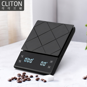 手冲器具专用咖啡电子秤意式咖啡秤家用小型厨房烘焙克秤称重计时