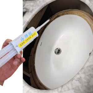 洗手盆安装胶水陶瓷台下盆脱落粘接修复固定洗脸池专用牢固粘合剂