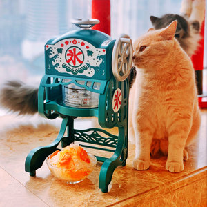 热销日本韩国小丸子刨冰机雪花绵绵冰机家用电动小型碎冰机冰沙机