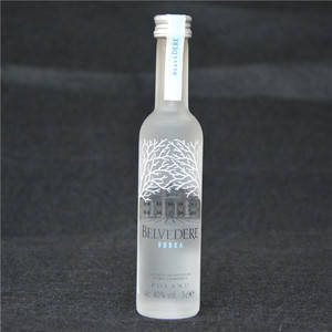belvedere vodka雪树伏特加50ml迷你小洋酒 酒办 玻璃瓶