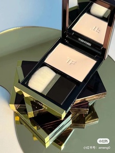 现货tomford汤姆福特tf冰皮蜜粉饼01#粉一白 定妆裸感持妆 带刷子