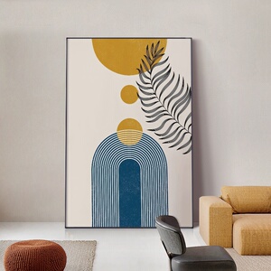 客厅装饰画现代轻奢沙发背景墙落地画简约花卉壁画抽象艺术挂画