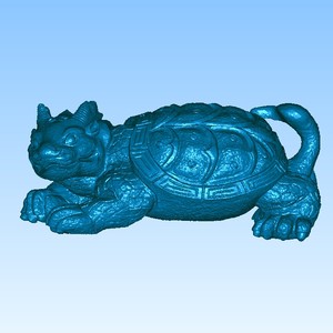 圆雕图 三维立体 四轴雕刻 3d模型 龙龟2号 龙生九子 stl