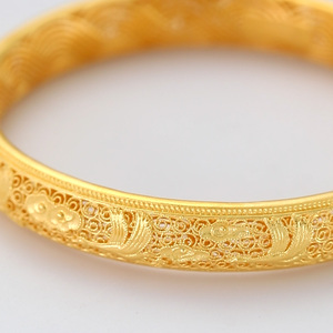 足金饰品古法黄金手镯款式20按克销售下单前请先联系客服私拍无效