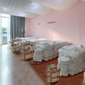 1120783alin淘宝定制软装饰纱幔吊顶天花板美容院美甲店服装店铺