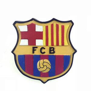 出口西班牙冰箱贴巴塞罗那官方正品足球纪念品巴萨正版队徽3d手绘