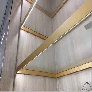 厂家直销玻璃层板led铝框置物架层板橱衣柜装饰灯发光灯框可定制