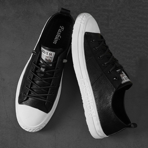 飞驼鞋旗舰店官方男鞋子春季皮鞋板鞋韩版潮流百搭男士休闲鞋潮鞋