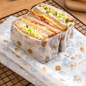 三明治包装纸面包卷饼汉堡纸饭团寿司食品防油烘焙吸油纸餐盘垫纸