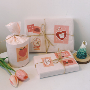 包装纸ins风少女