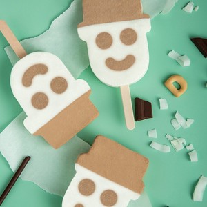 伊利妙趣小雪生娃娃雪糕 65g*5支牛奶巧克力味雪人冰淇淋冷饮冰棍