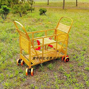 双胞胎竹车老北京夏天二胎宝宝双胎儿童轻便推车楠竹婴儿出行神器