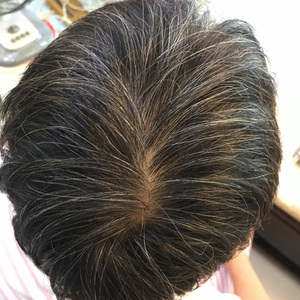 清水白变黑染发膏