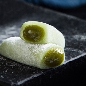 爆浆鲜奶麻薯400g抹茶味营养早餐糯米糍驴打滚网红小吃休闲零食品