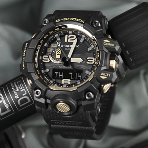卡西欧手表男gwg-1000gb-1a黑金大泥王电波太阳能防水运动腕表男