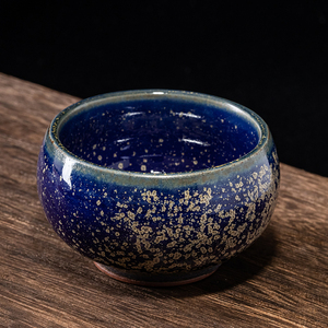 圆融杯温红远大师手拉坯星空釉主人杯神垕钧瓷茶杯茶碗功夫茶具