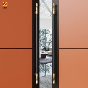 新款欧式高档大门拉手豪华酒店会所推拉玻璃门拉手不锈钢实木门把