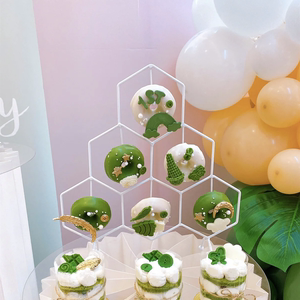 欧式铁艺甜甜圈展示架子婚礼甜品台摆件烘培面包架蛋糕店橱窗道具