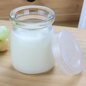 酸奶瓶子 密封便携储物奶瓶甜品带盖玻璃瓶保鲜盒耐高温补丁家用