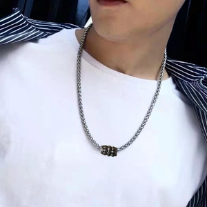 欧美choker蒂芙尼项链脖颈带项圈男百搭饰品不锈钛钢颈链锁骨包邮