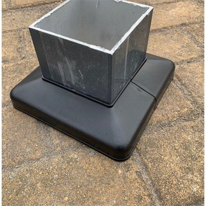 护栏塑料分体脚盖楼梯底盖阳台拼装式装饰盖拆分式遮丑盖立柱底盖