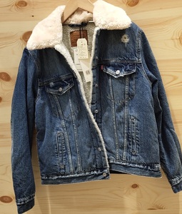 levis李维斯女生破洞羊羔绒牛仔夹克外套22923-0000 229230000