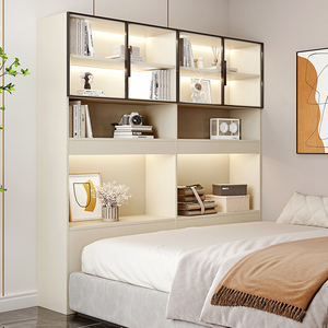 窄边床头柜书架一体卧室床边收纳柜床尾夹缝柜小型替代置物柜儿童