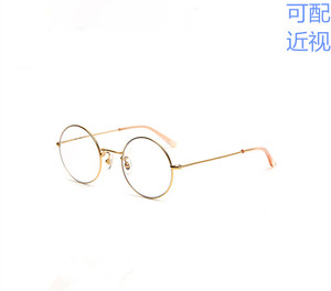九十木金属圆框眼镜FM1820124蓝光镜片复古文艺近视眼镜男女同款