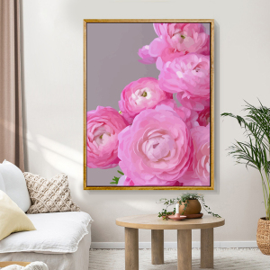 数字油画diy手绘填色洋牡丹花手工画画填色油彩画客厅房间装饰画