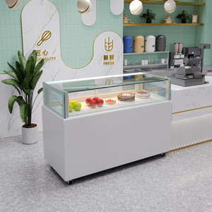 橙法蛋糕展示柜商用直角西点甜品柜水果巧克力虫草柜保鲜柜风冷柜